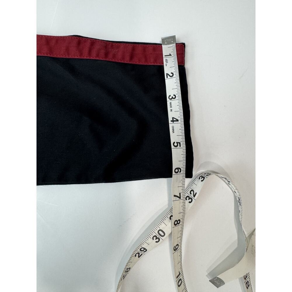 Guess G by Guess Black Skinny Pants Trousers Red Side Stripe Y2K Moto Punk 30*32 - Picture 6 of 10